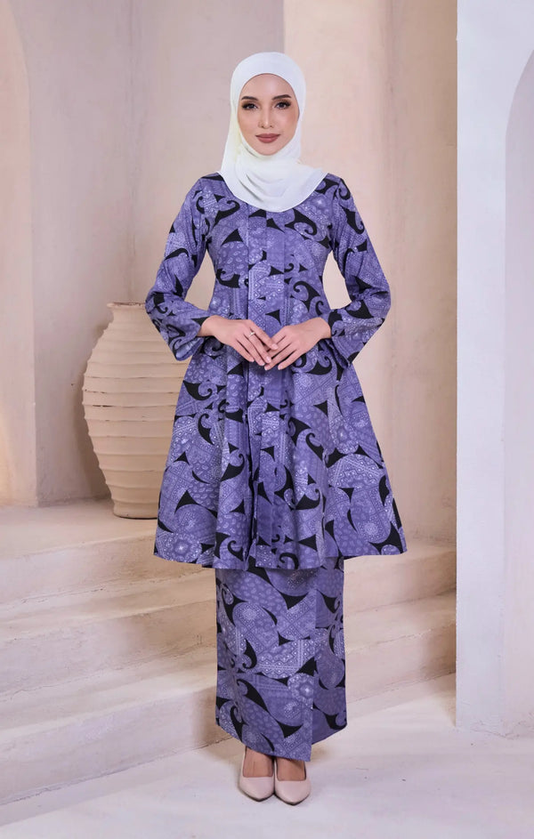 Baju Kebarung Pasley | Dusty Blue